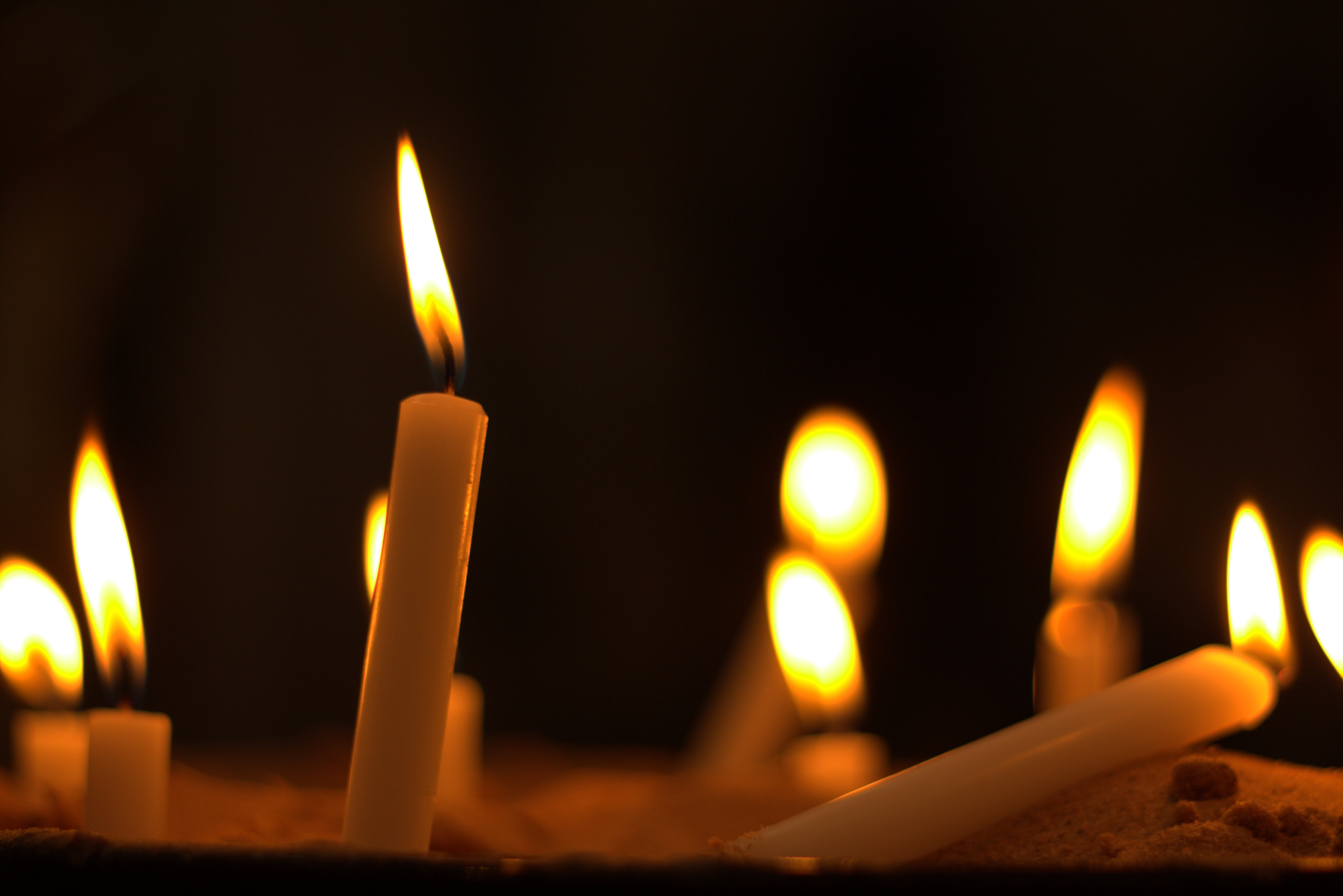 Candles burning