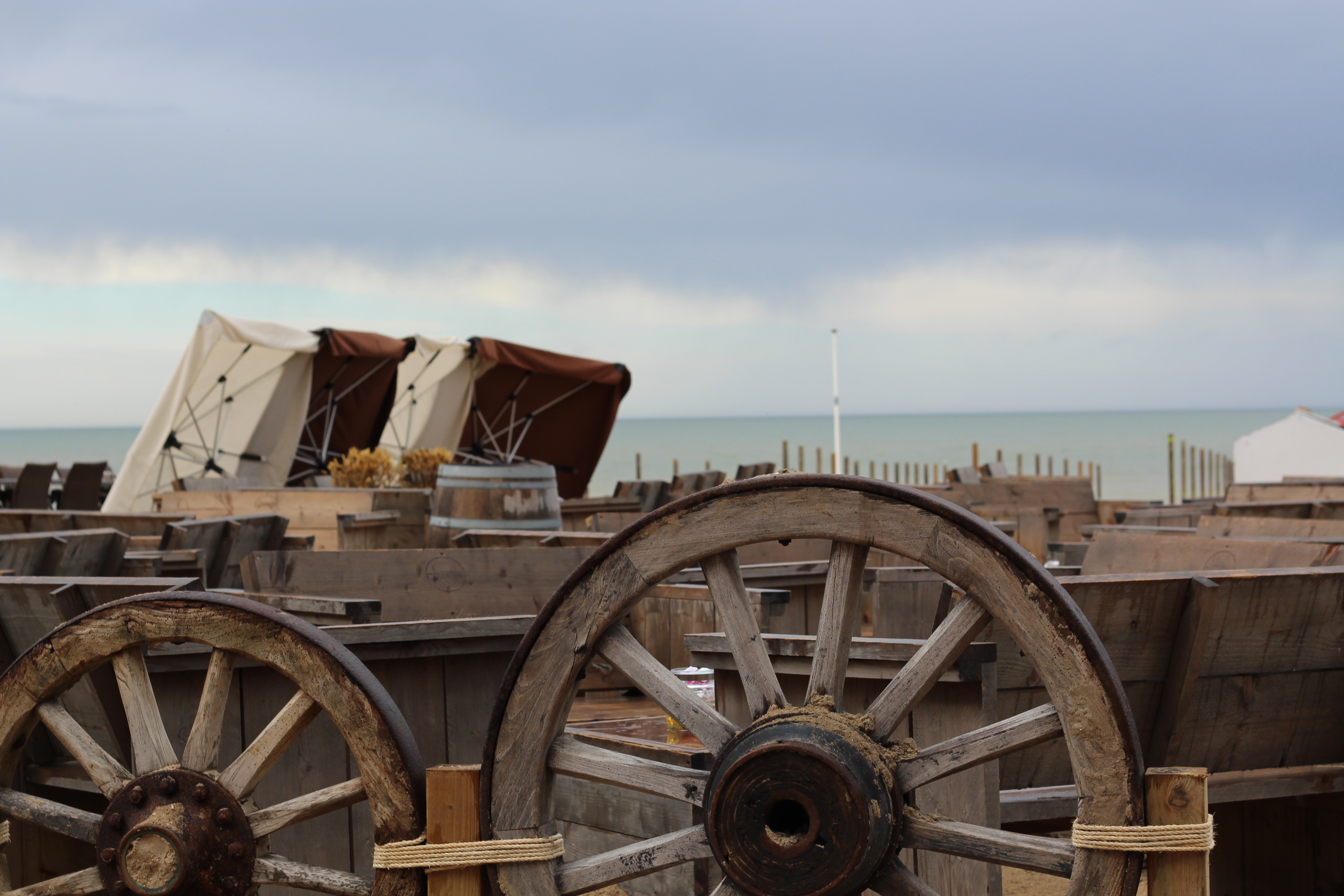 Seaside seating in Belgium