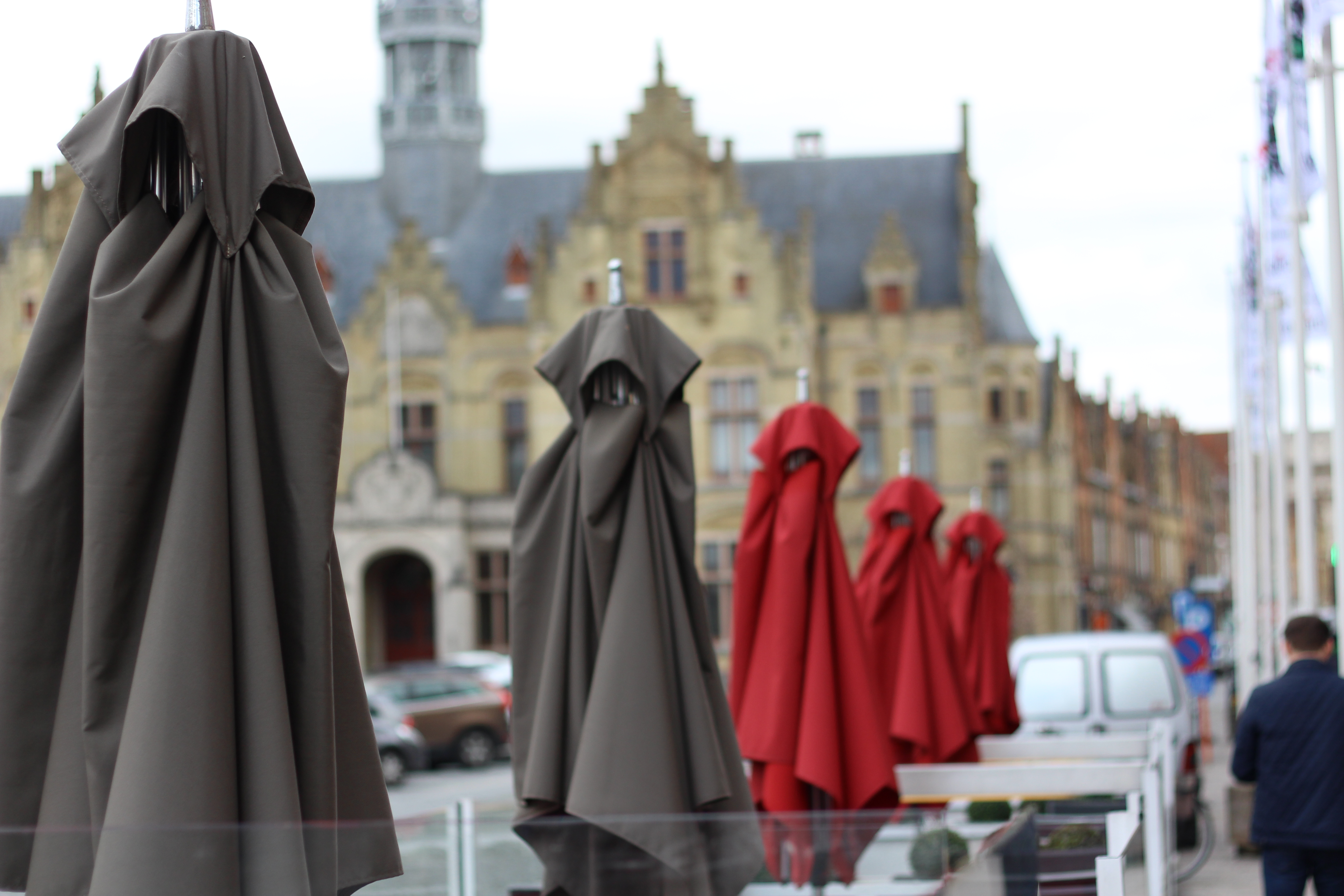 Umbrellas to sit under