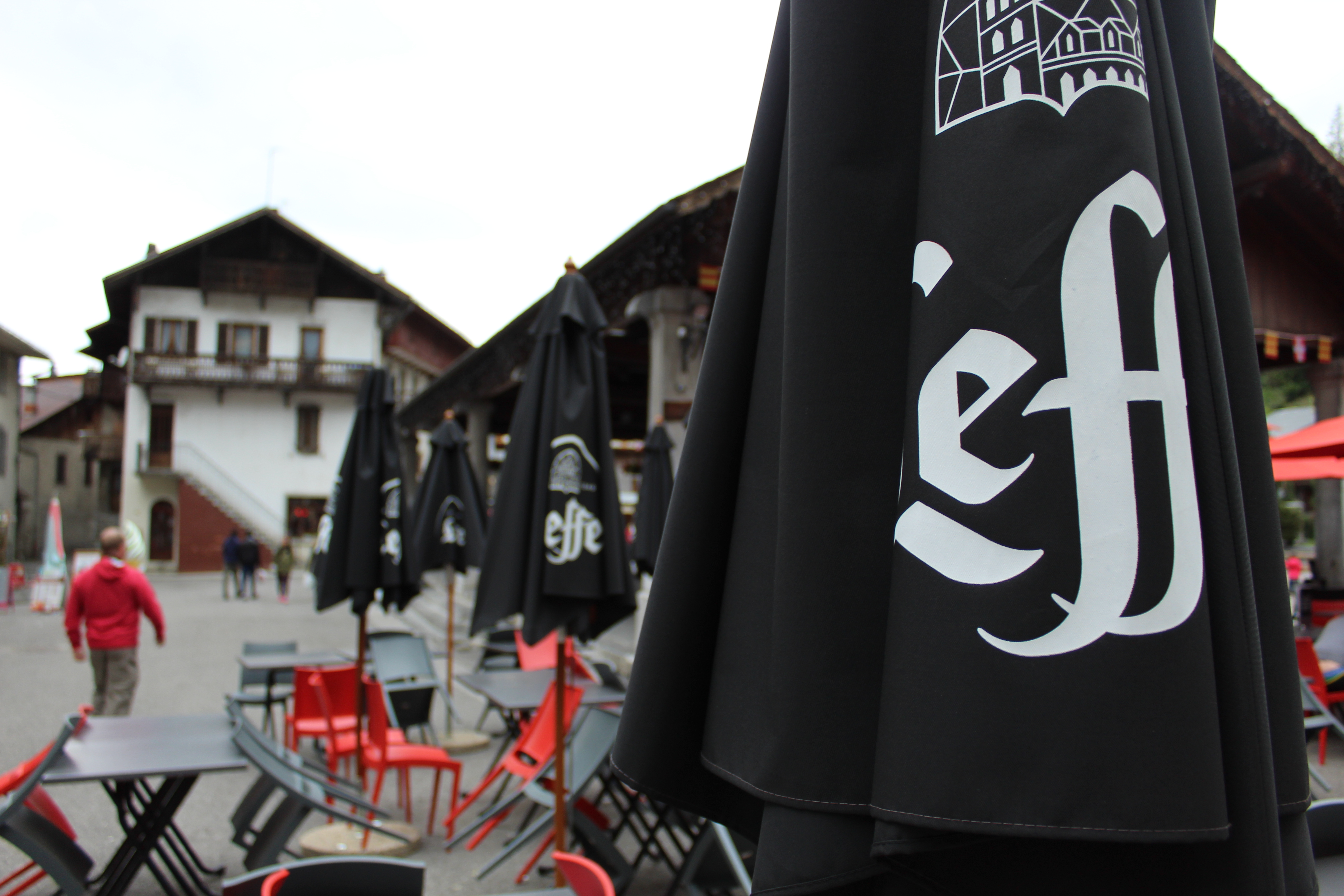 Umbrellas to sit under
